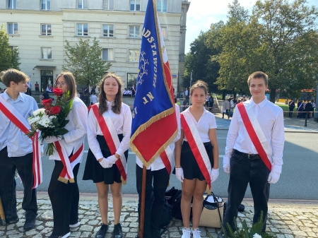 Uroczystości patriotyczne zorganizowane przez Warszawską Solidarność oświatową